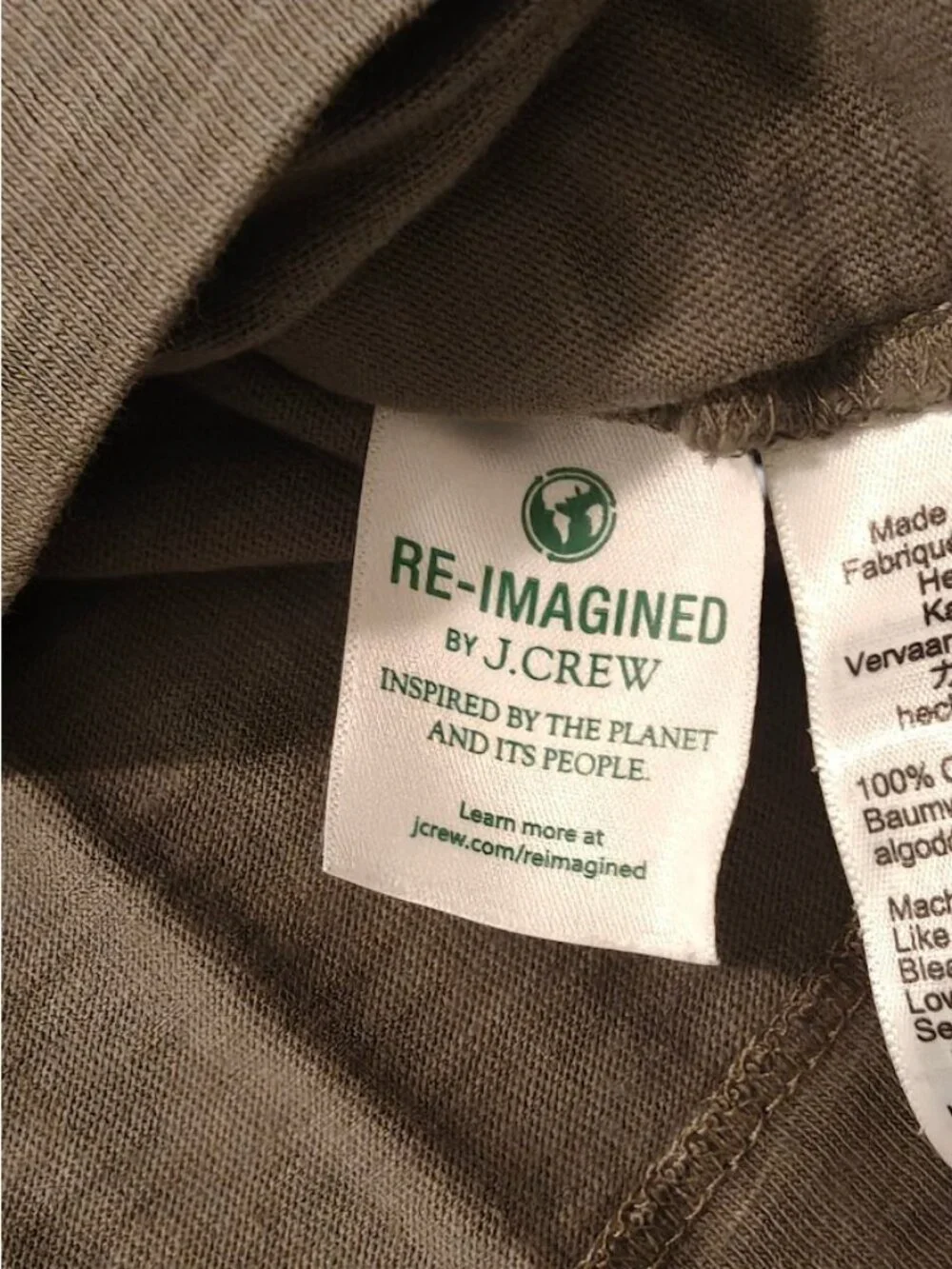 J. Crew Men's Garment Dyed Green XL Short Sleeve Henley Shirt 100 Cotton New